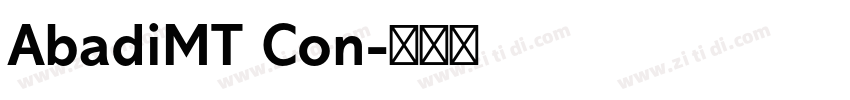 AbadiMT Con字体转换